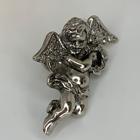 Avon 1984 Cherub Scatter Pin - Lyre - Picture 3 of 3